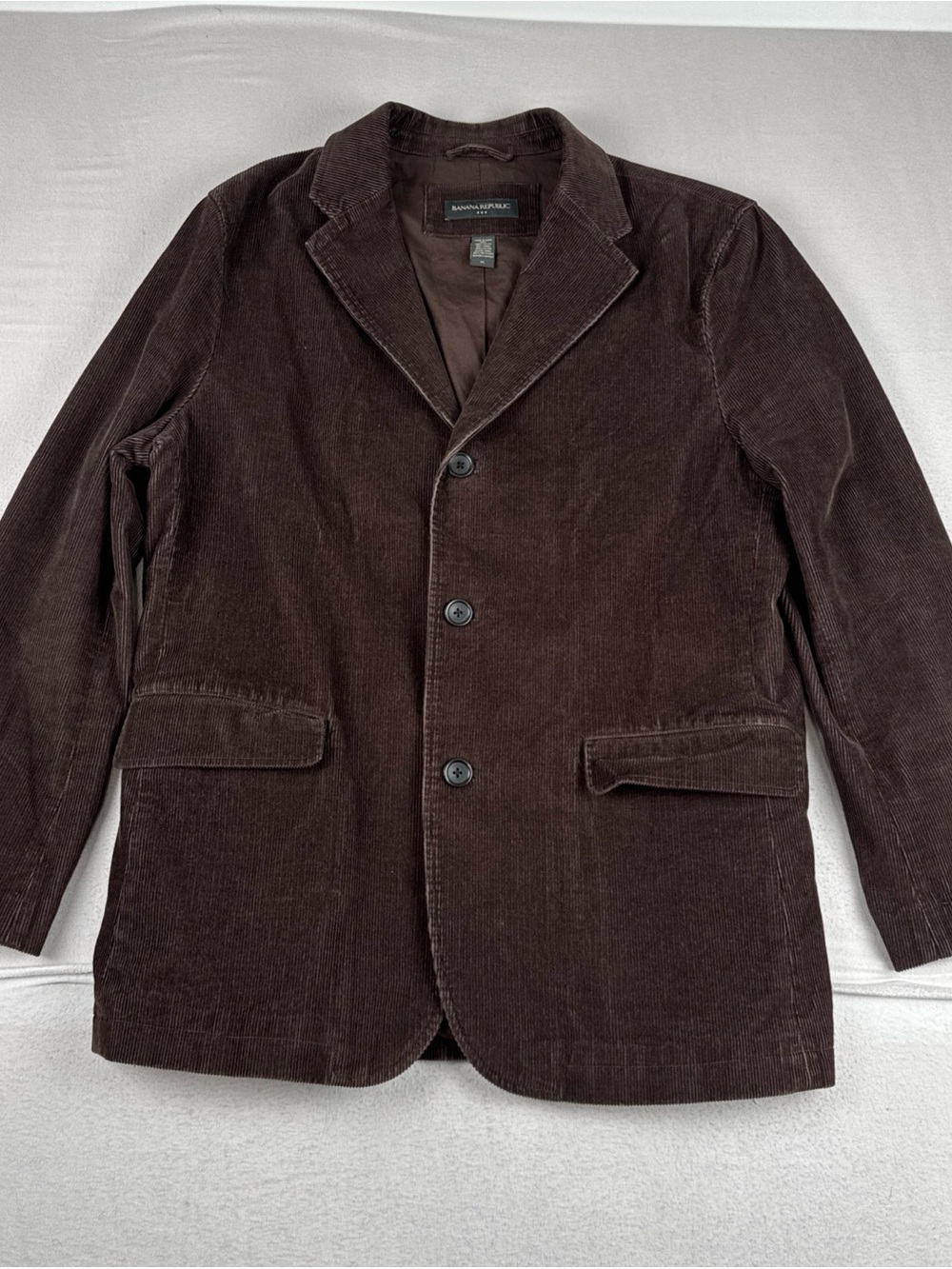 Banana Republic Mens Brown Corduroy Blazer XL 44R 3-button Academia Classic
